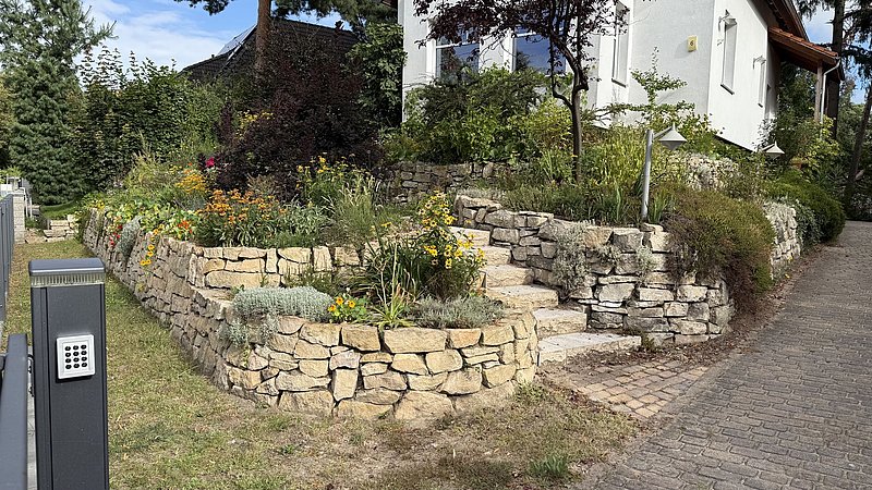 Hangbefestigungen und Mauern